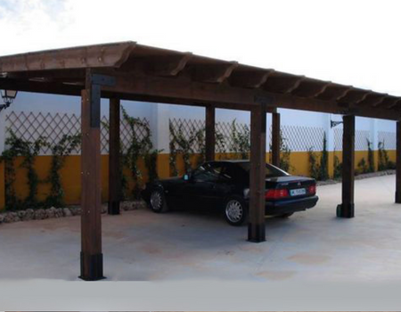 wooden pergola