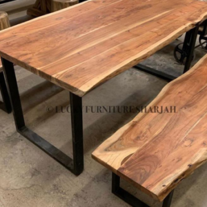 wooden table & chair